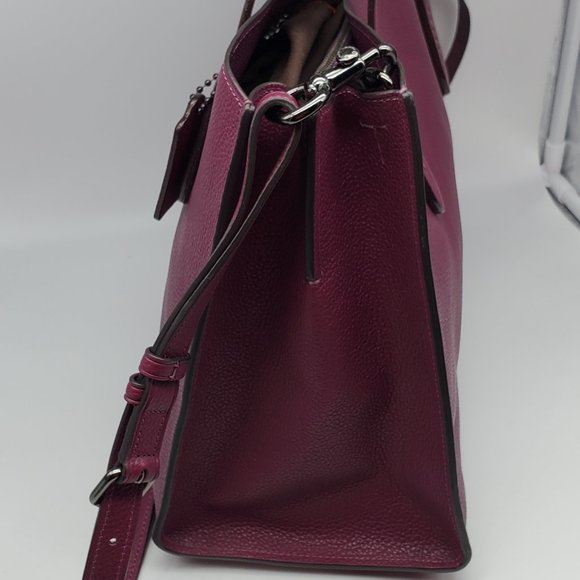 Coach Charlie Carryall with Metallic Interior 38616 Dark Berry - Picture 4 of 8